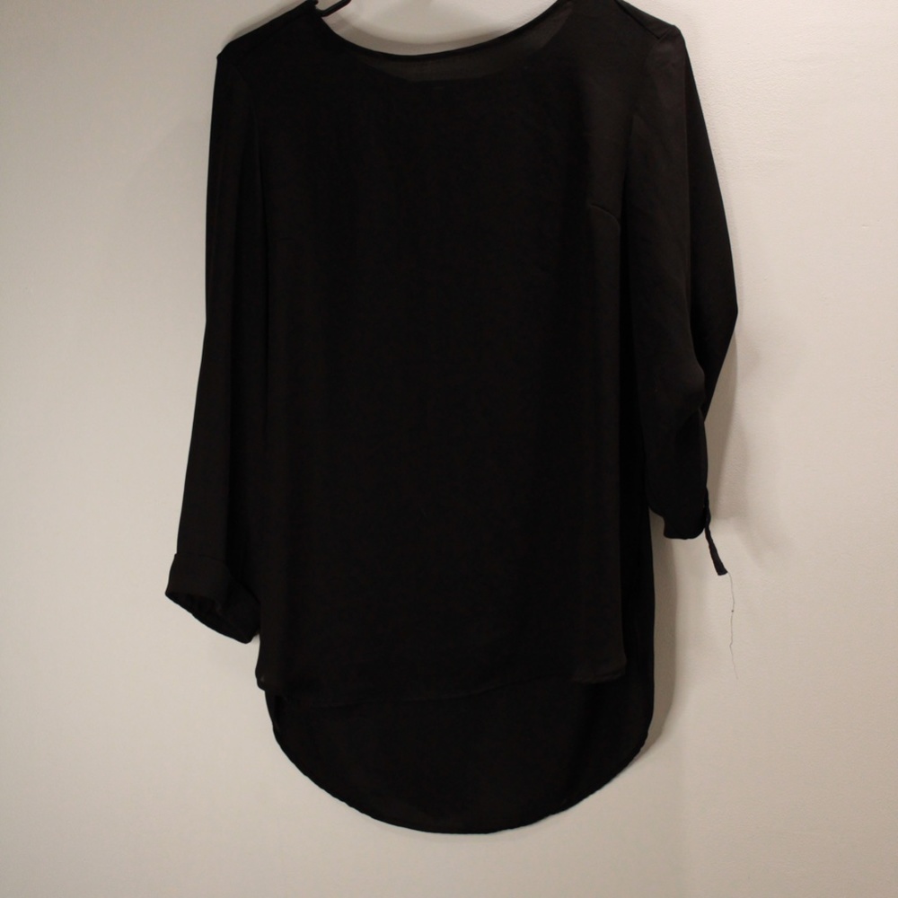 Black Chiffon Blouse